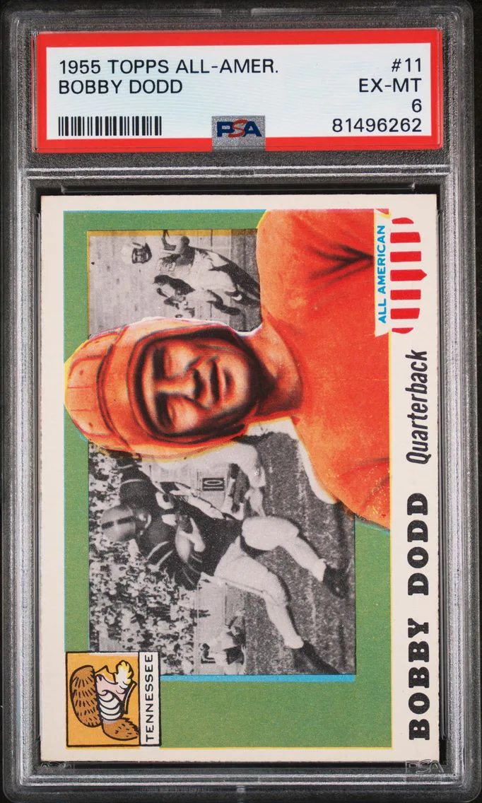 1955 #11 Bobby Dodd PSA 6 Topps All-Amer.