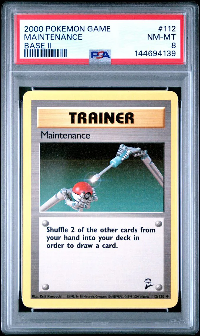 2000 #112 Maintenance PSA 8 Game Base II