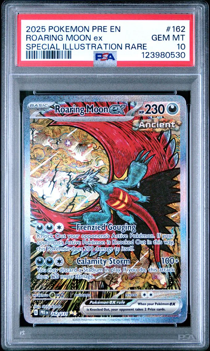 2025 #162 Roaring Moon EX PSA 10 Pre EN-Prismatic Evolutions
