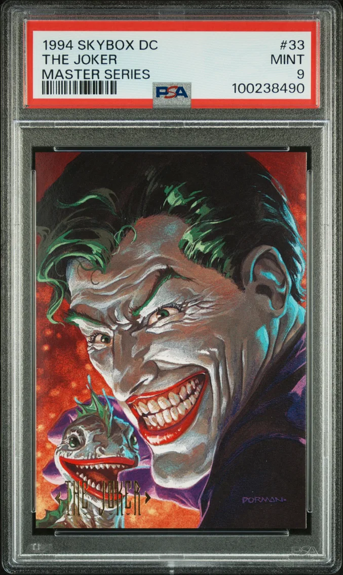 1994 #33 The Joker PSA 9 Skybox DC Master Series