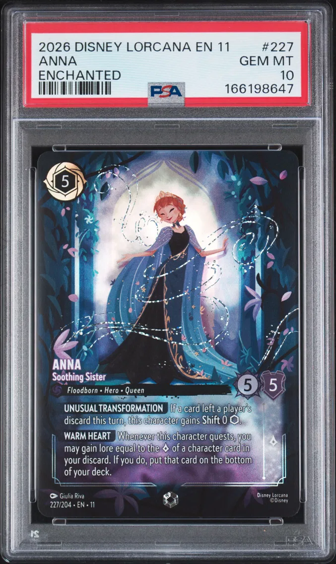 2026 #227 Anna - Soothing Sister PSA 10 Disney Lorcana EN 11-Winterspell