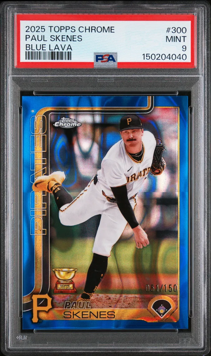 2025 #300 Paul Skenes PSA 9 Topps Chrome