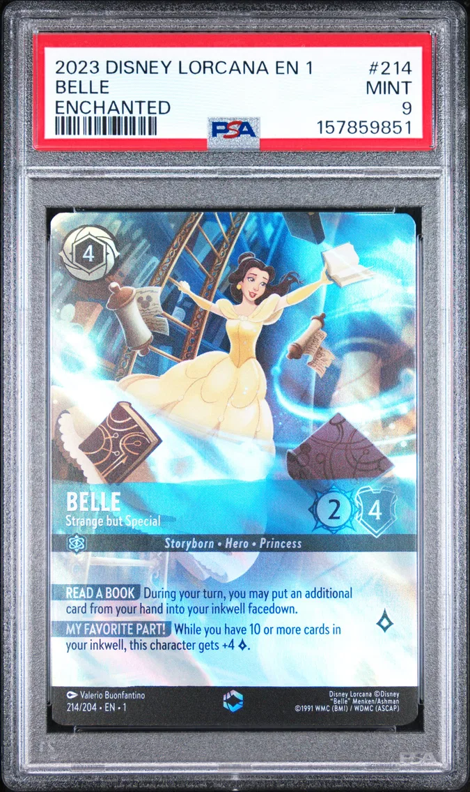 2023 #214 Belle - Strange But Special PSA 9 Disney Lorcana EN 1-the First Chapter