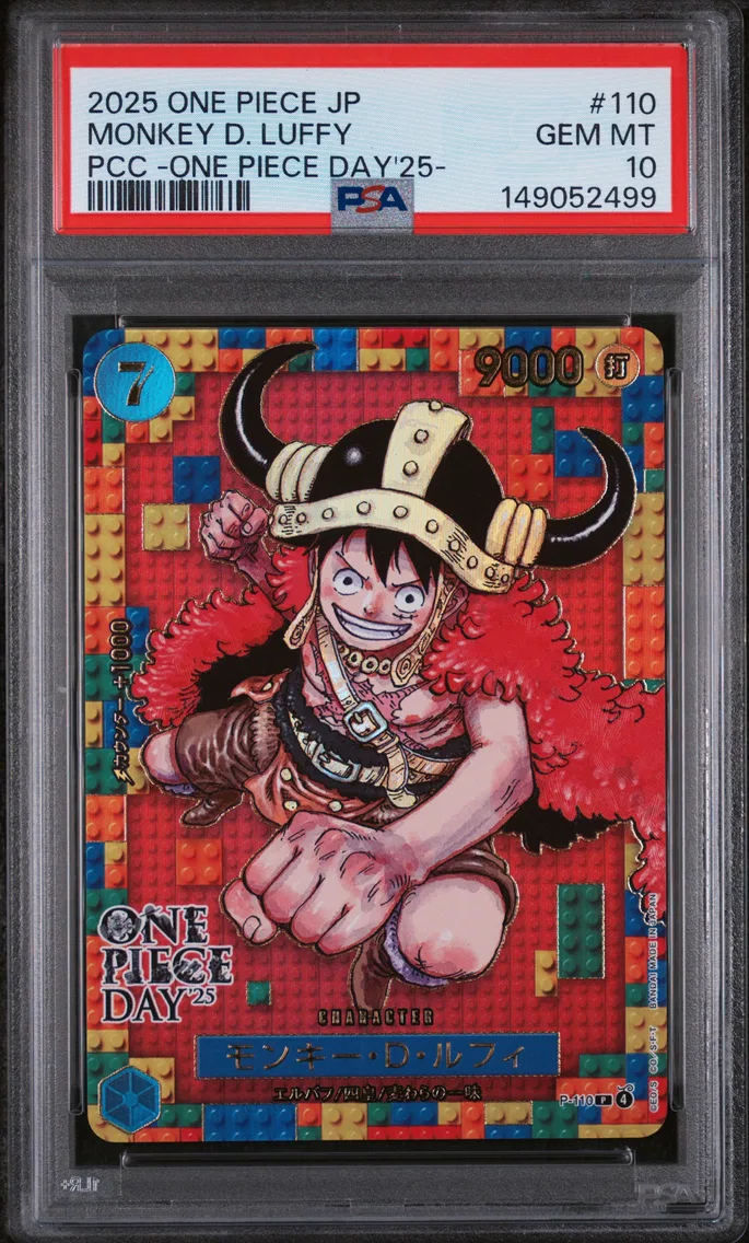 2025 #110 Monkey D. Luffy PSA 10 One Piece Japanese Premium Card Collection -One Piece Day'25-