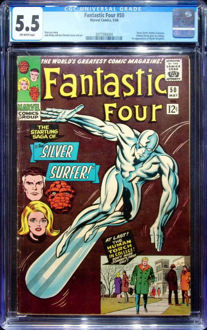 1966 Fantastic Four #50 CGC 5.5 Marvel Comics