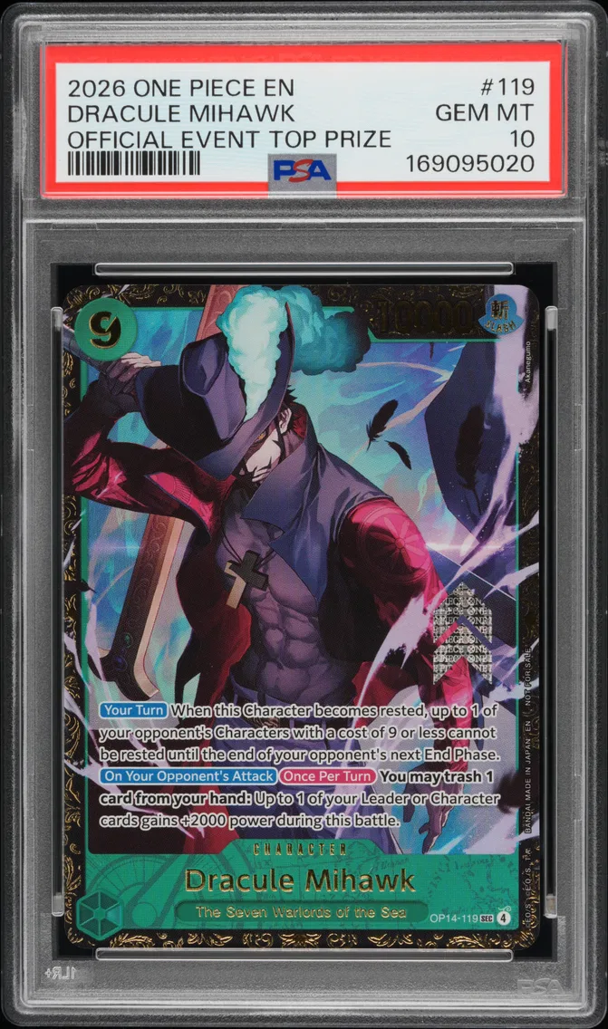 2026 #119 Dracule Mihawk PSA 10 