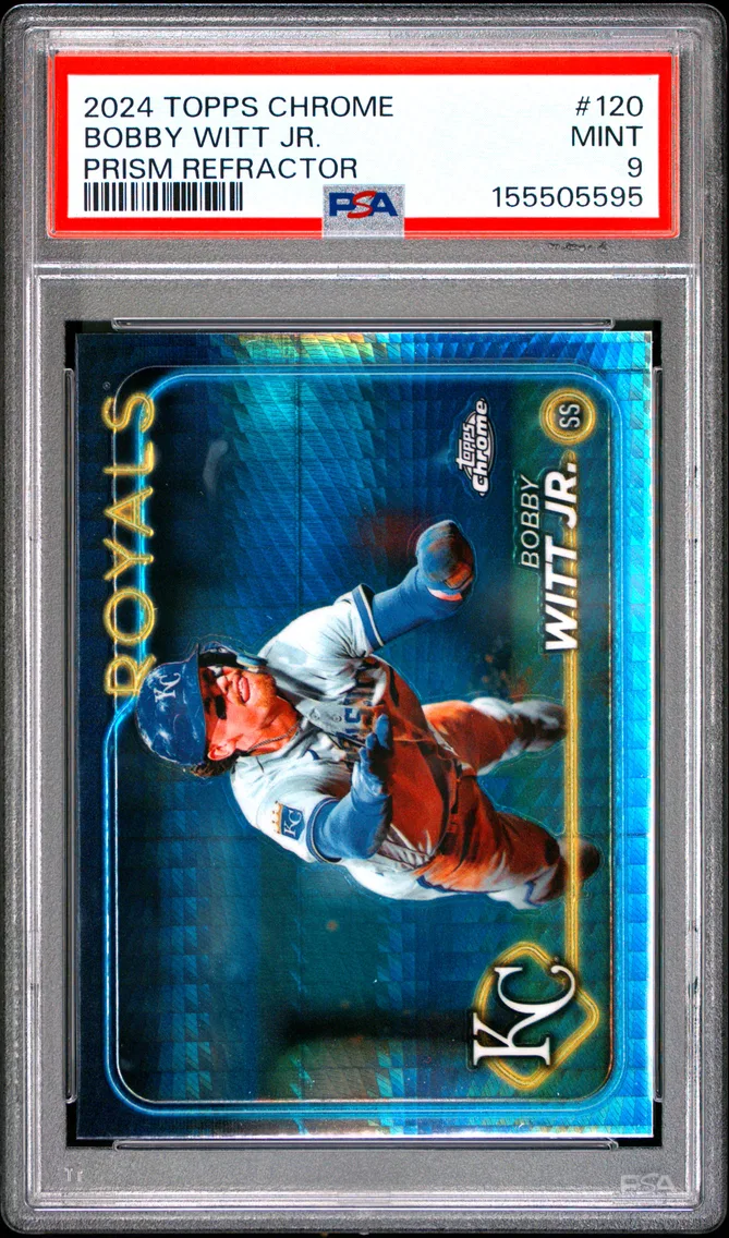2024 #120 Bobby Witt Jr. PSA 9 Topps Chrome