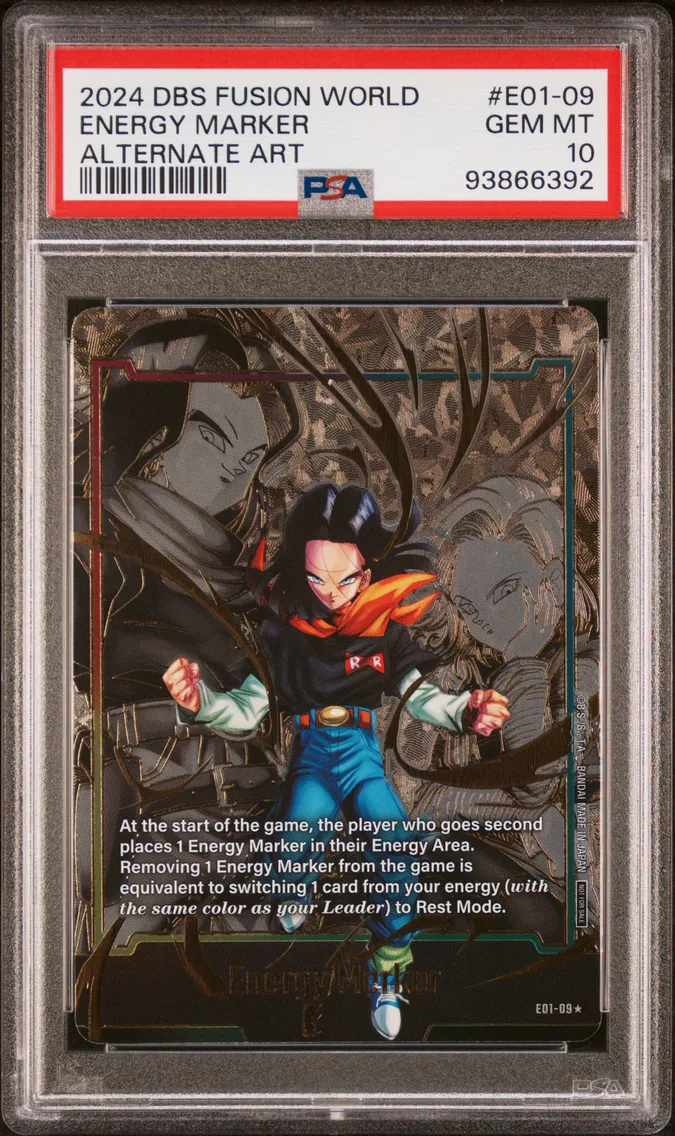 2024 #E01-09 Energy Marker PSA 10 Dragon Ball Super Card Game Fusion World Energy Marker Pack 01