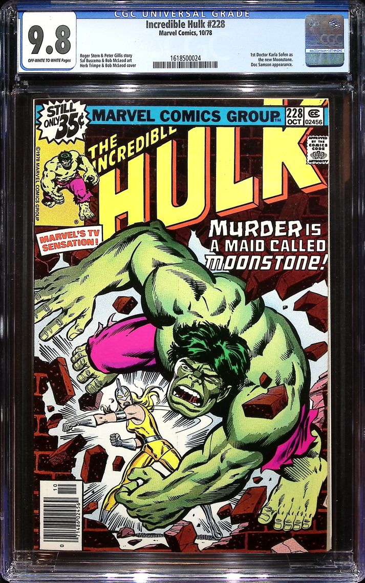 1978 Incredible Hulk #228 CGC 9.