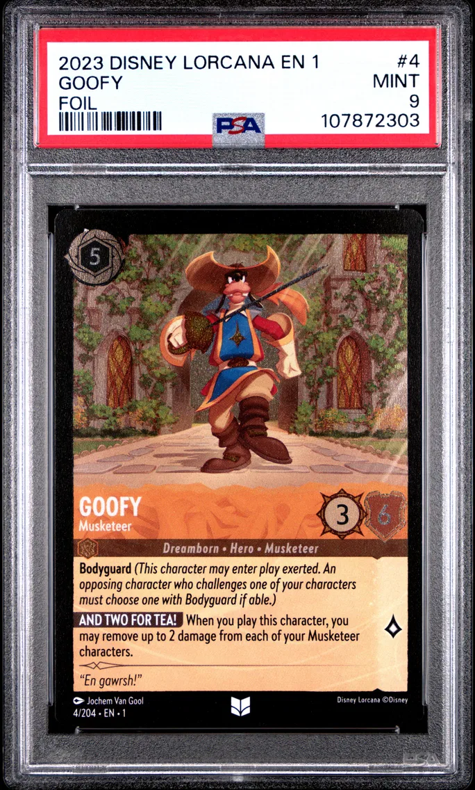 2023 #4 Goofy - Musketeer PSA 9 Disney Lorcana EN 1-the First Chapter
