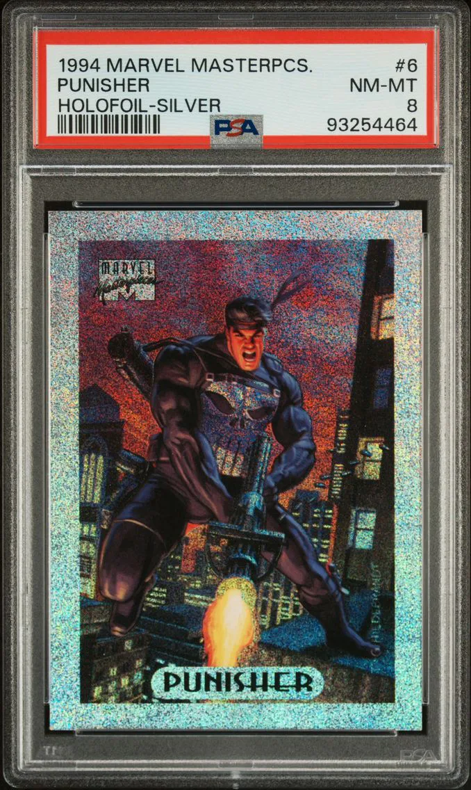 1994 #6 Punisher PSA 8 Marvel Masterpieces Holofoil