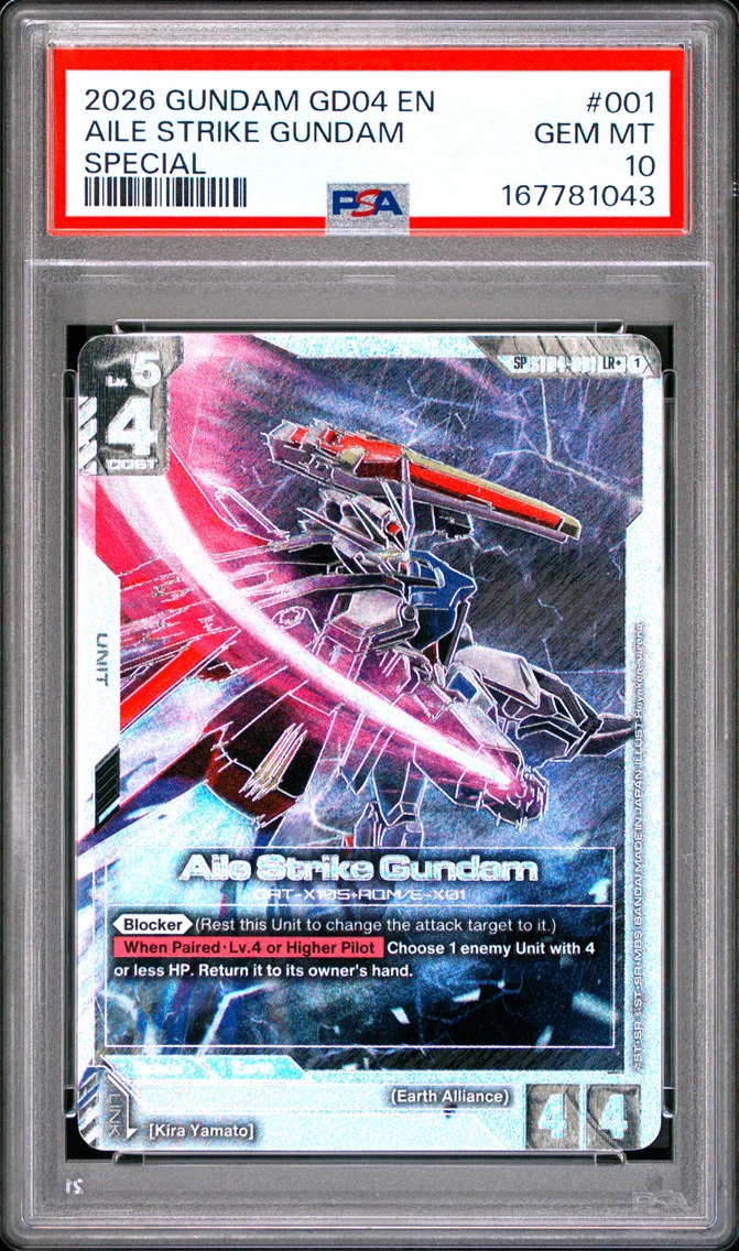2026 #001 Aile Strike Gundam PSA 10 Gundam GD04-Phantom Aria