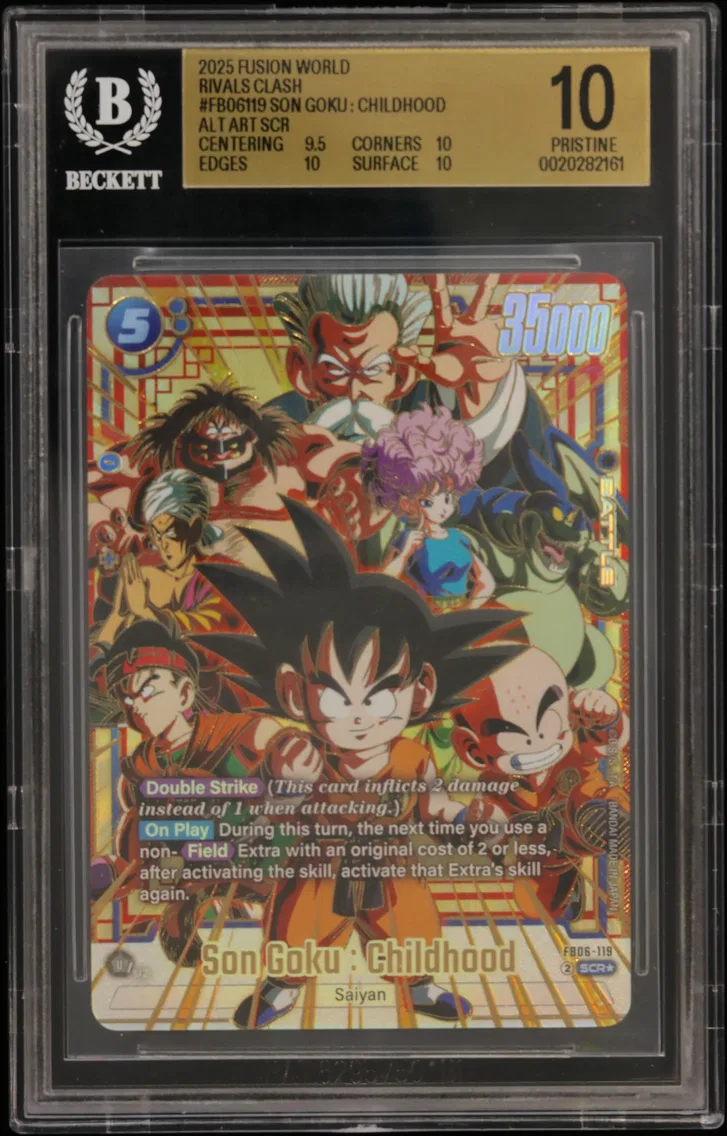 2025 #FB06119 Son Goku : Childhood ALT ART SCR BGS 10 Dragon Ball Super Card Game Fusion World Rivals Clash