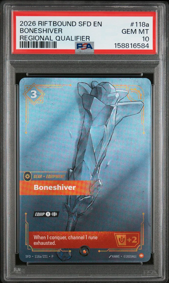 2026 #118a Boneshiver PSA 10 Riftbound: League of Legends Sfd-Spiritforged