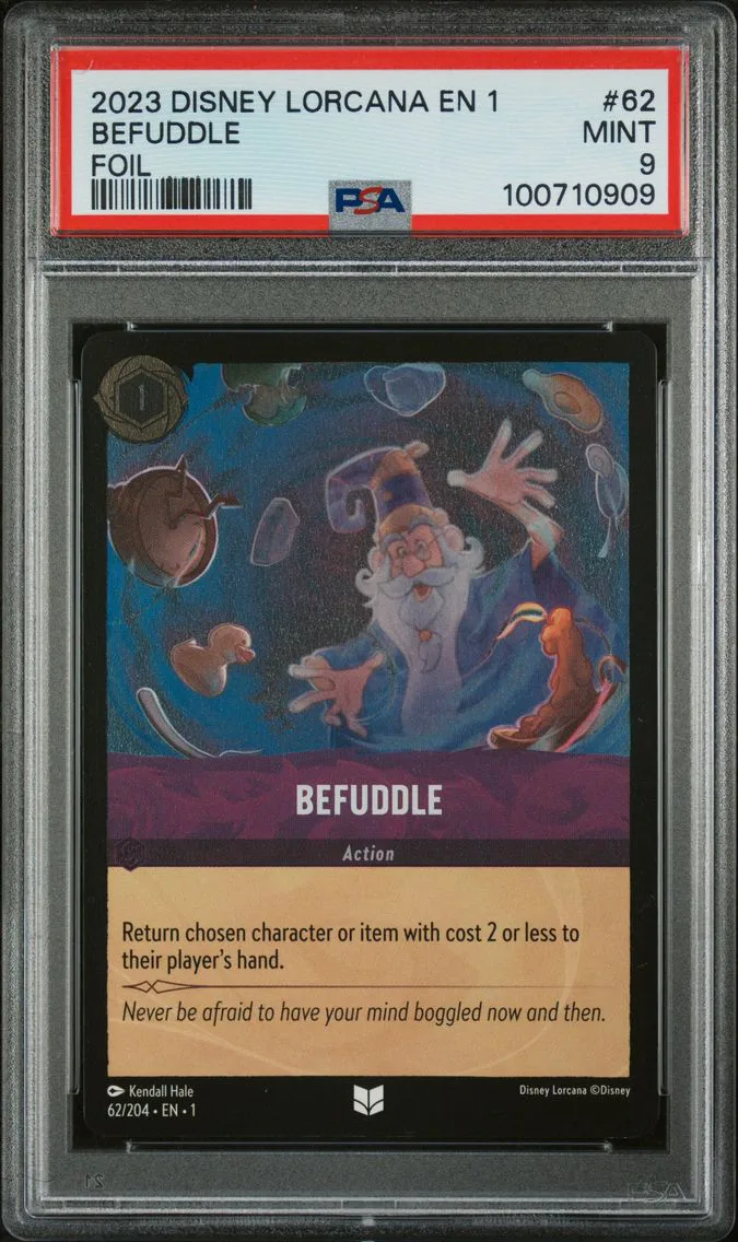 2023 #62 Befuddle PSA 9 Disney Lorcana EN 1-the First Chapter