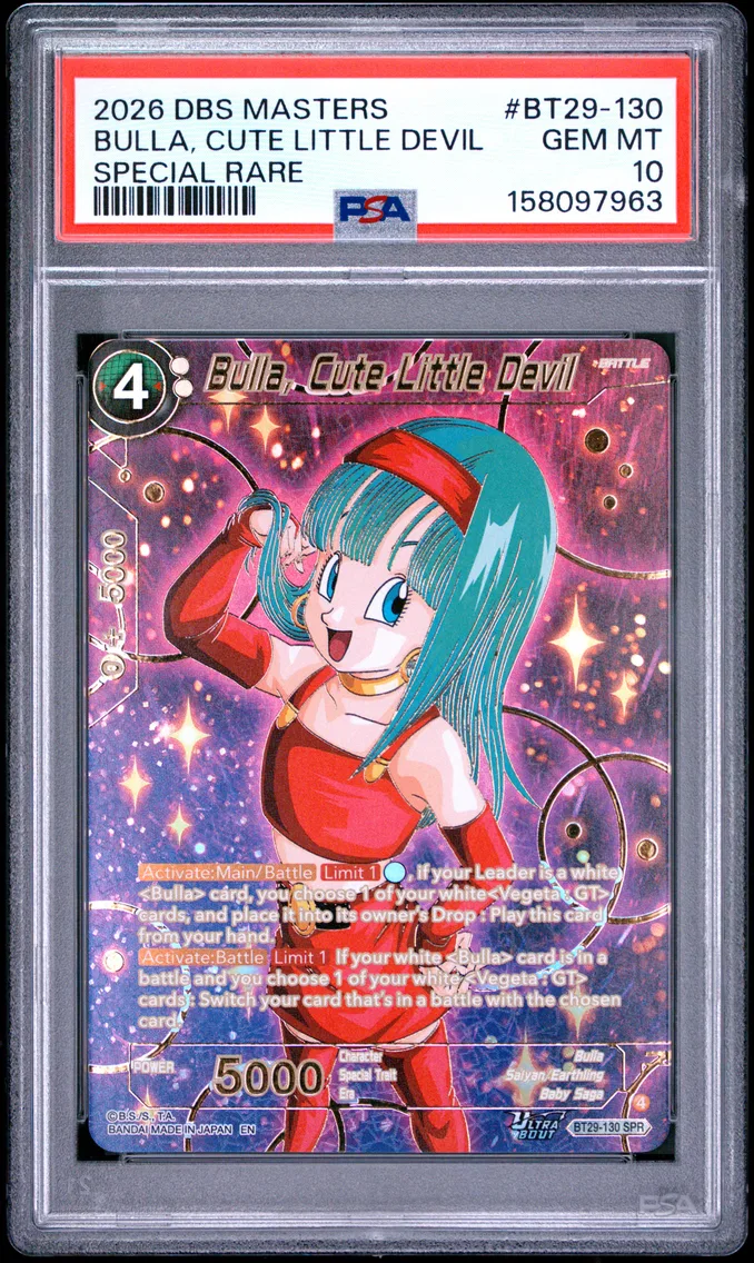 2026 #BT29-130 Bulla, Cute Little Devil PSA 10 Dragon Ball Super Card Game Masters Series 29 Fearsome Rivals