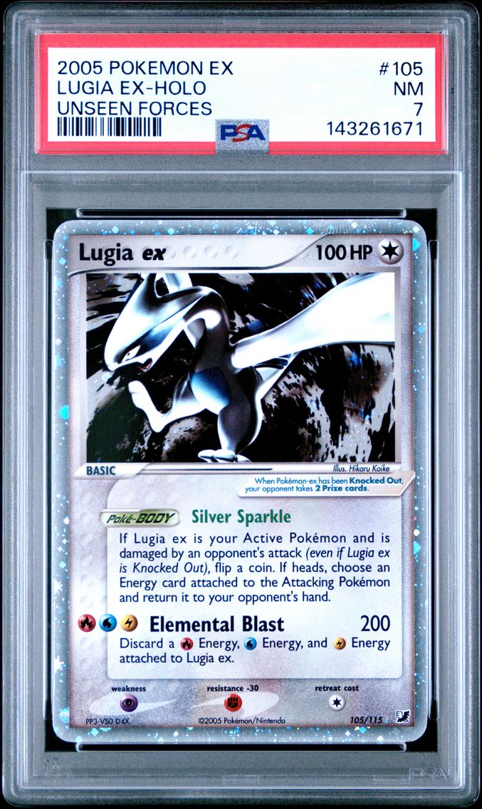 2005 #105 Lugia EX-Holo PSA 7 EX