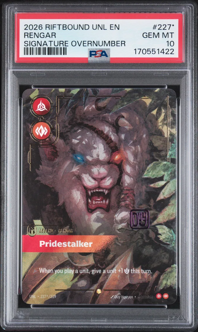 2026 #227* Rengar - Pridestalker PSA 10 Riftbound: League of Legends Unl-Unleashed
