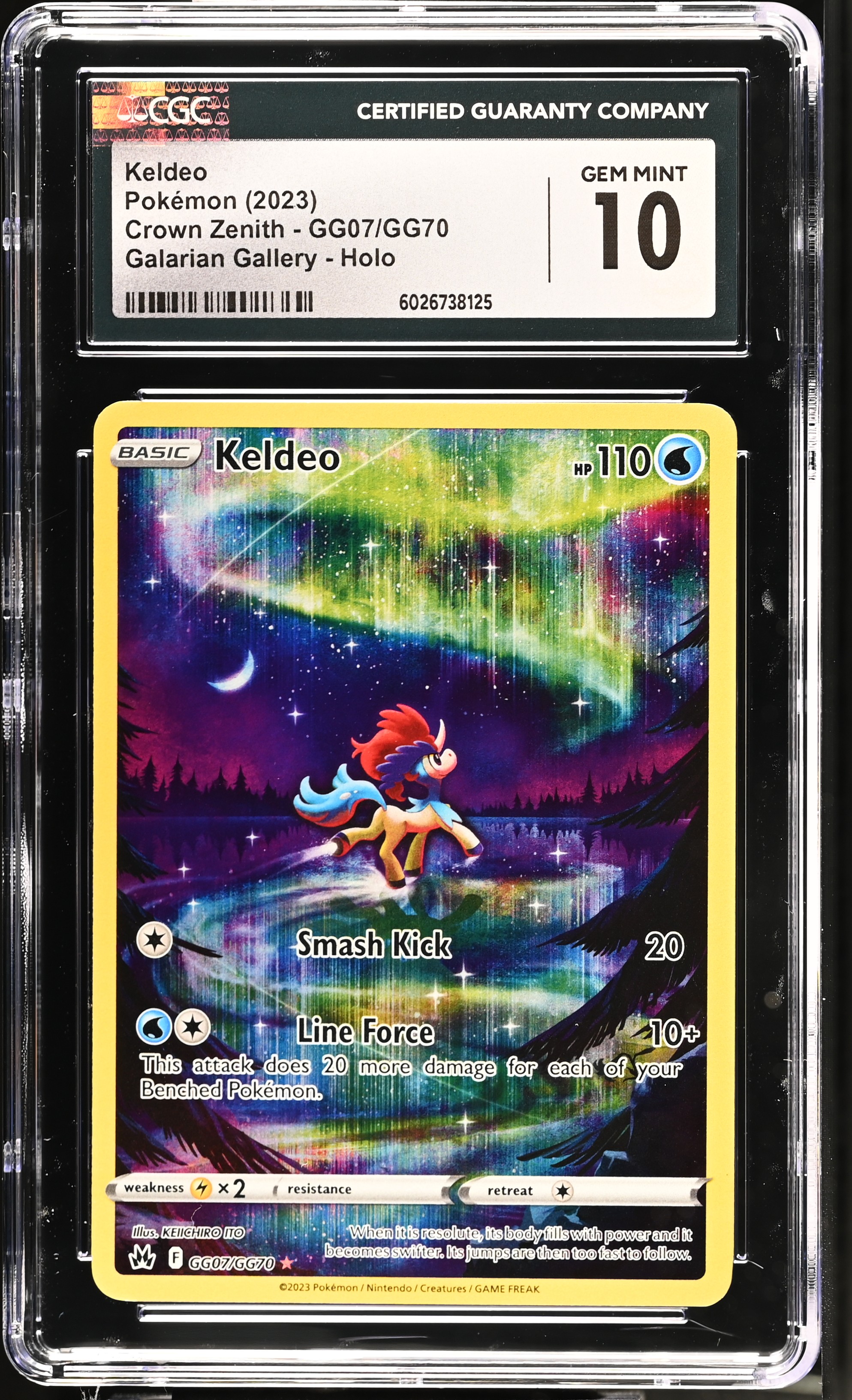 2023 #Gg07/Gg70 Keldeo CGC 10 Crown Zenith - English