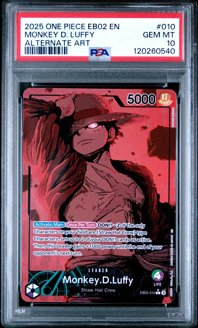 2025 #010 Monkey D. Luffy PSA 10