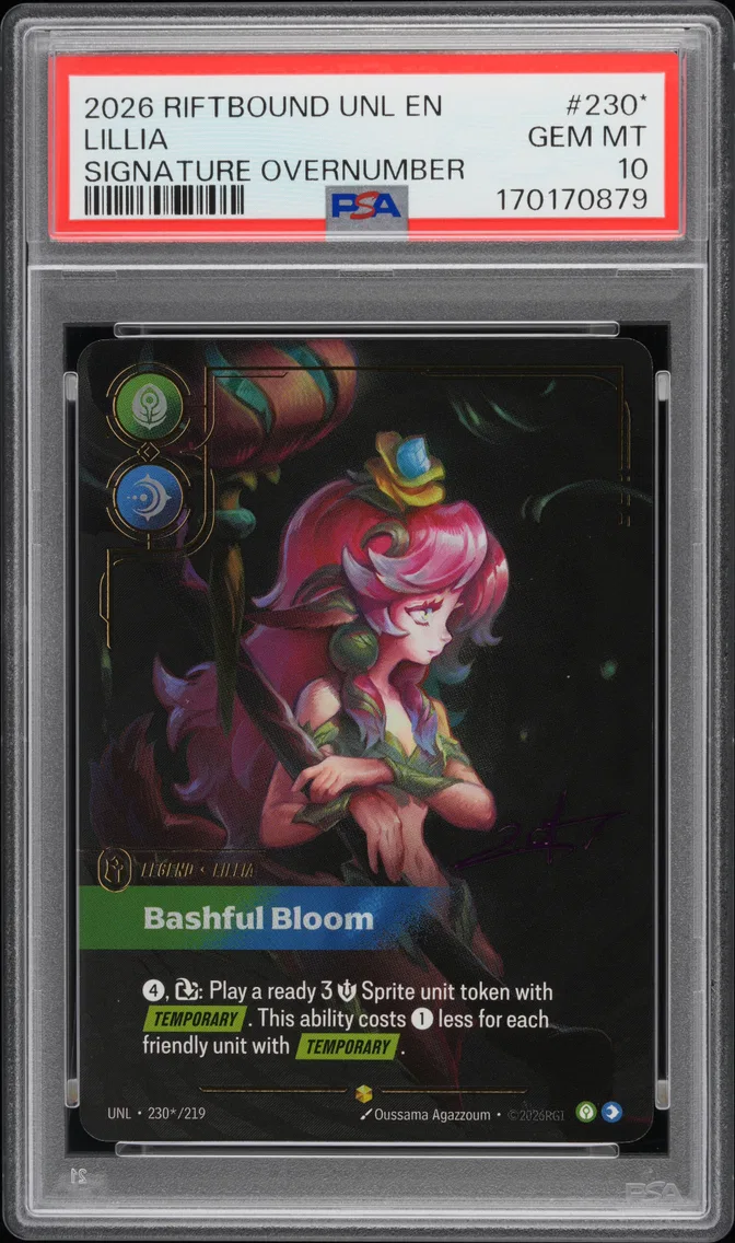 2026 #230* Lillia - Bashful Bloom PSA 10 Riftbound: League of Legends Unl-Unleashed