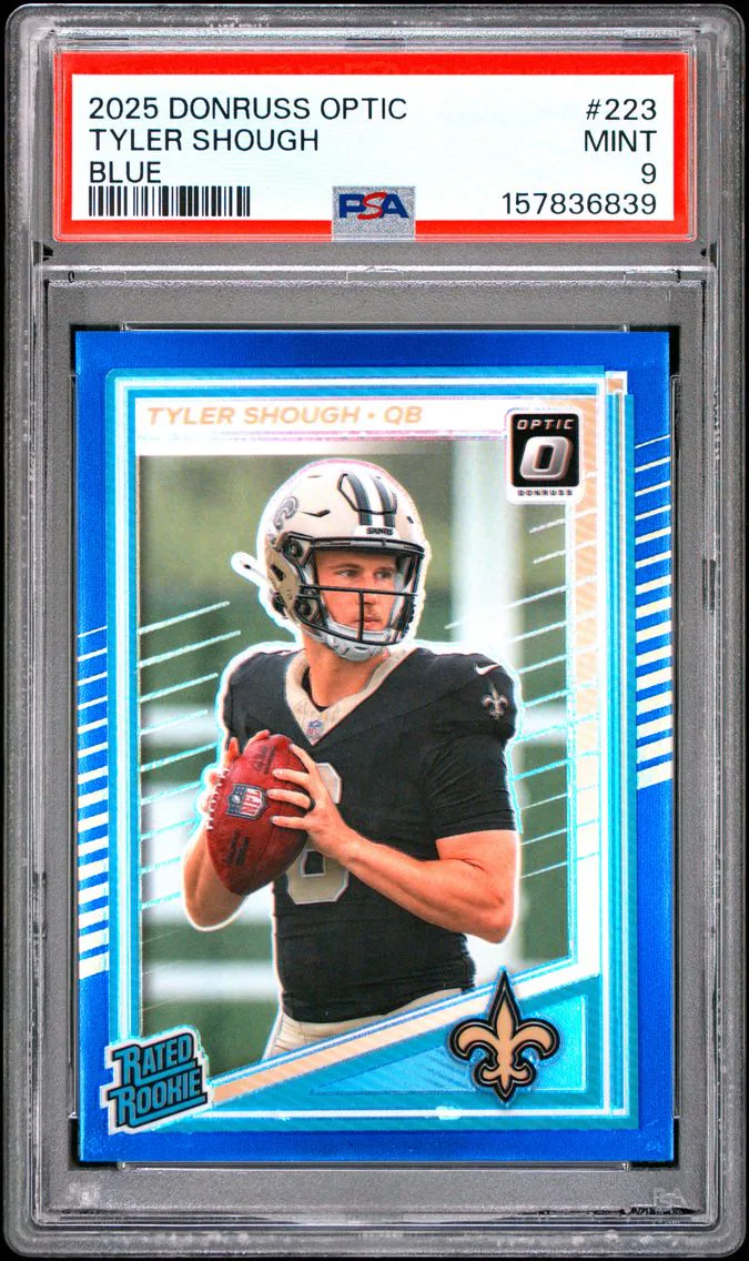 2025 #223 Tyler Shough PSA 9 Panini Donruss Optic