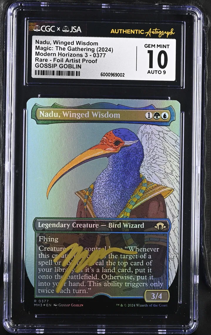 2024 #0377 Nadu, Winged Wisdom CGC 10 Modern Horizons 3 - English