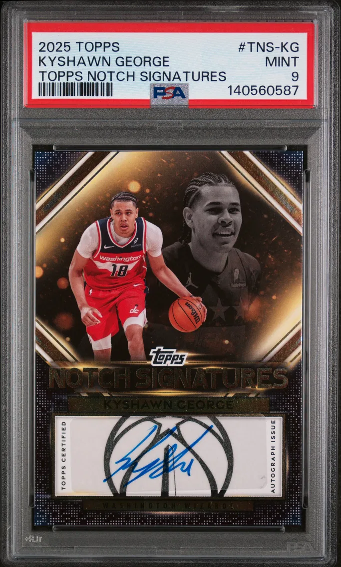 2025 #TNS-KG Kyshawn George PSA 9 Topps Topps Notch Signatures