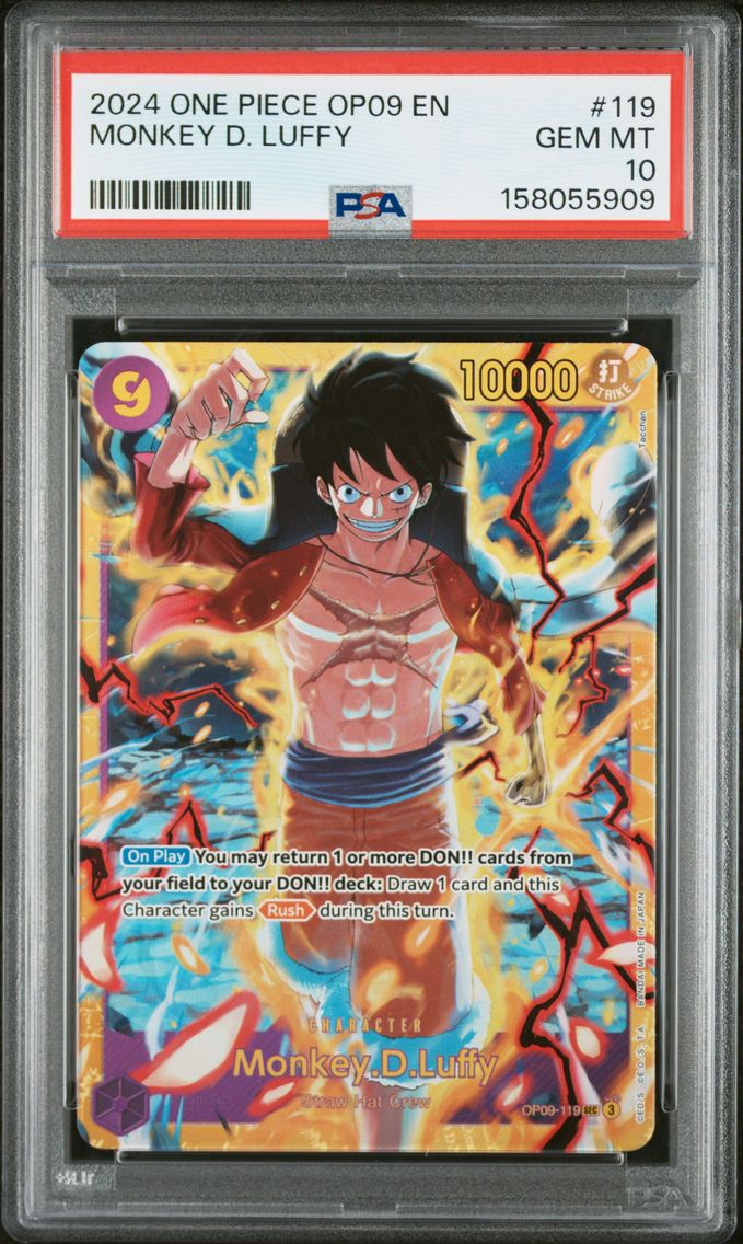 2024 #119 Monkey D. Luffy PSA 10 One Piece OP09-Emperors in the New World