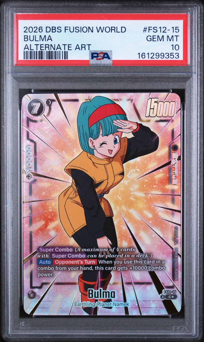 2026 #FS12-15 Bulma PSA 10 Dragon Ball Super Card Game Fusion World Starter Deck EX the Beat of KI