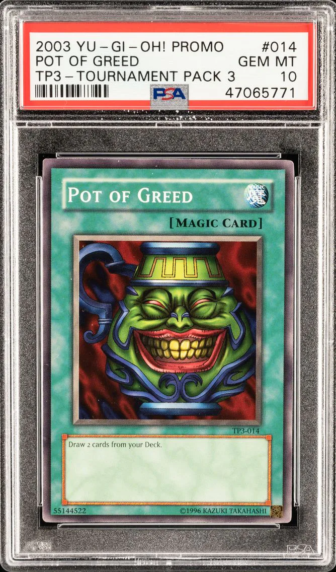 POT OF GREED TP3-014 TOURNAMENT PACK 3 2003 PSA 10