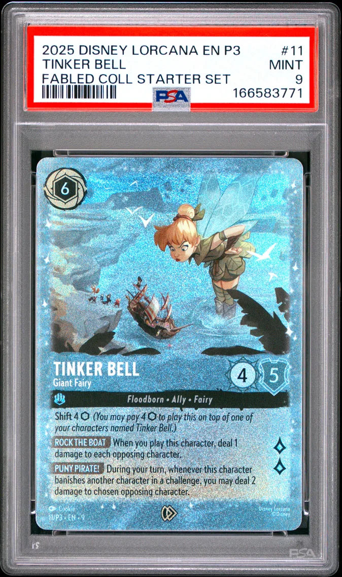 2025 #11 Tinker Bell - Giant Fairy PSA 9 Disney Lorcana EN P3-Promo
