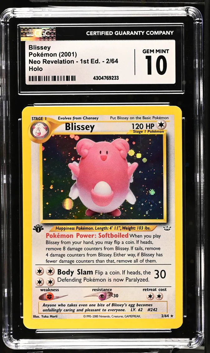 2001 #2 Blissey CGC 10 Neo Revelation - 1st Edition - English
