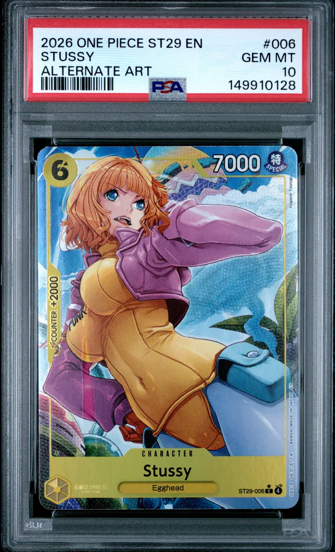 2026 #006 Stussy PSA 10 One Piece Starter Deck ST29-Egghead