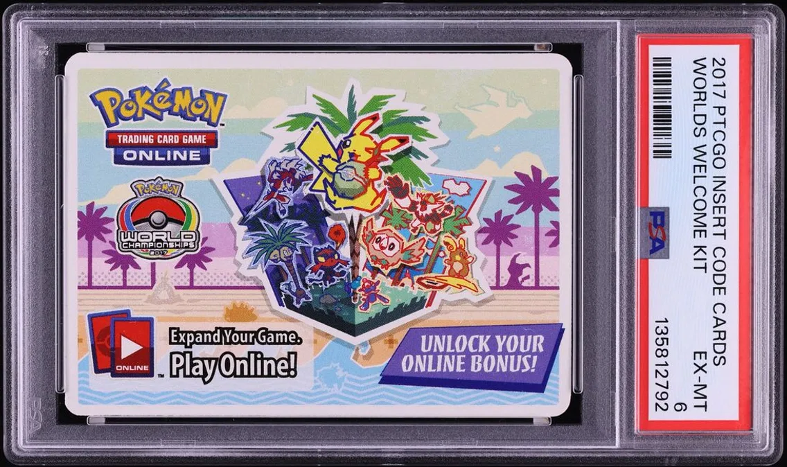 2017 Insert Code Cards Worlds Welcome Kit PSA 6 Pokemon TCG Online