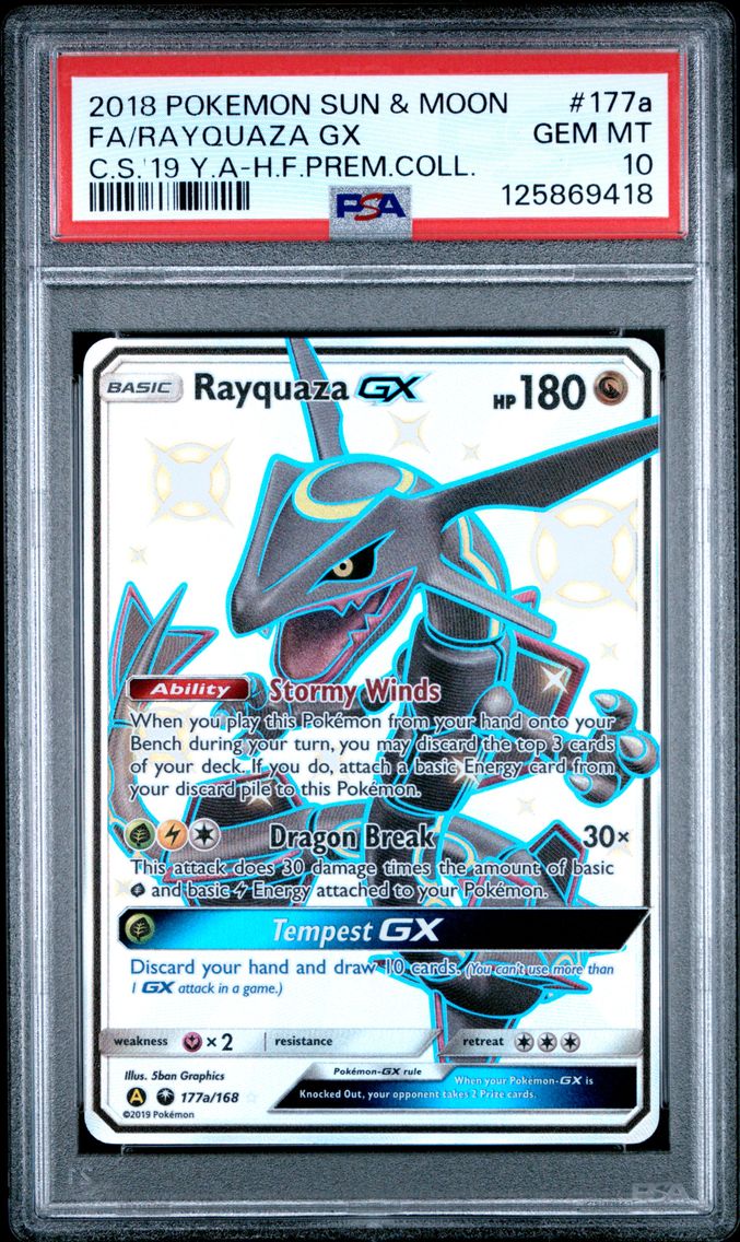 2018 \#177a Full Art/Rayquaza GX 