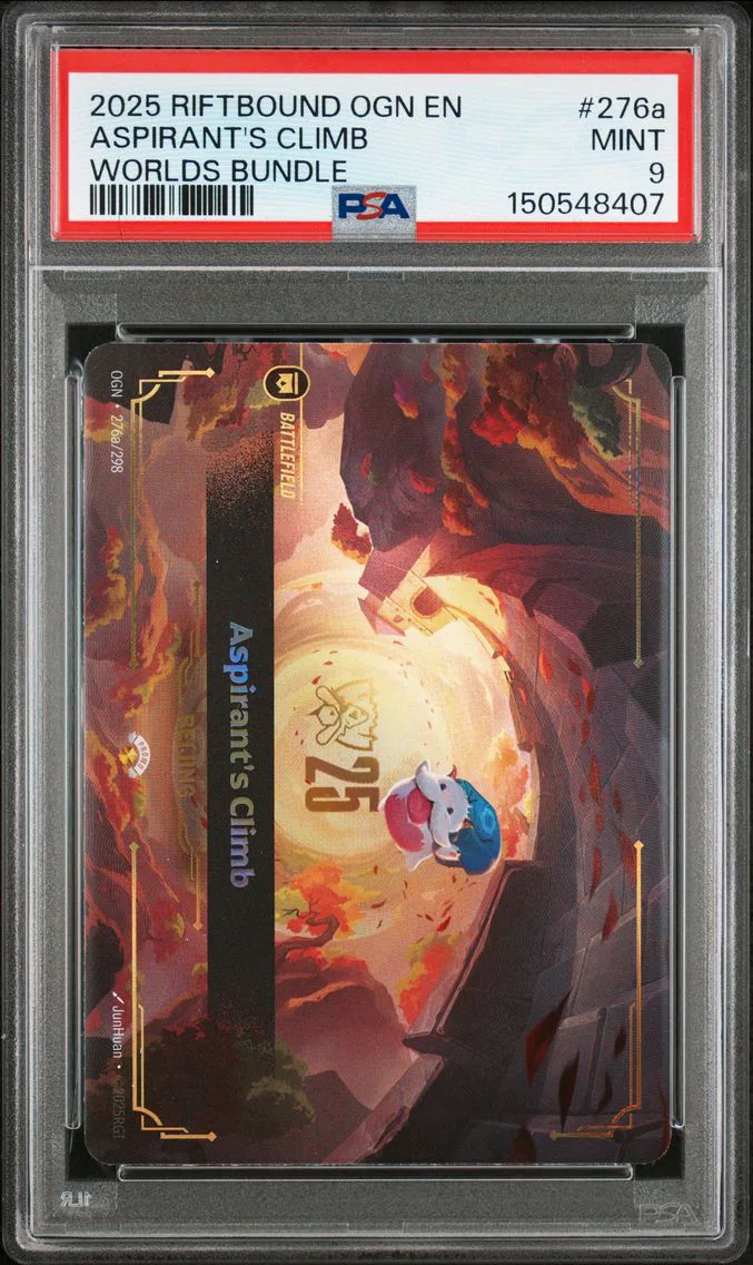 2025 #276a Aspirant's Climb PSA 9 Riftbound: League of Legends Ogn-Origins