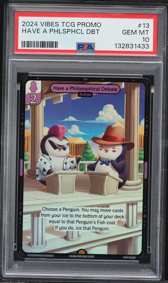 2024 #13 Have A Philosophical Debate PSA 10 Vibes TCG Promos Collectible Card Games