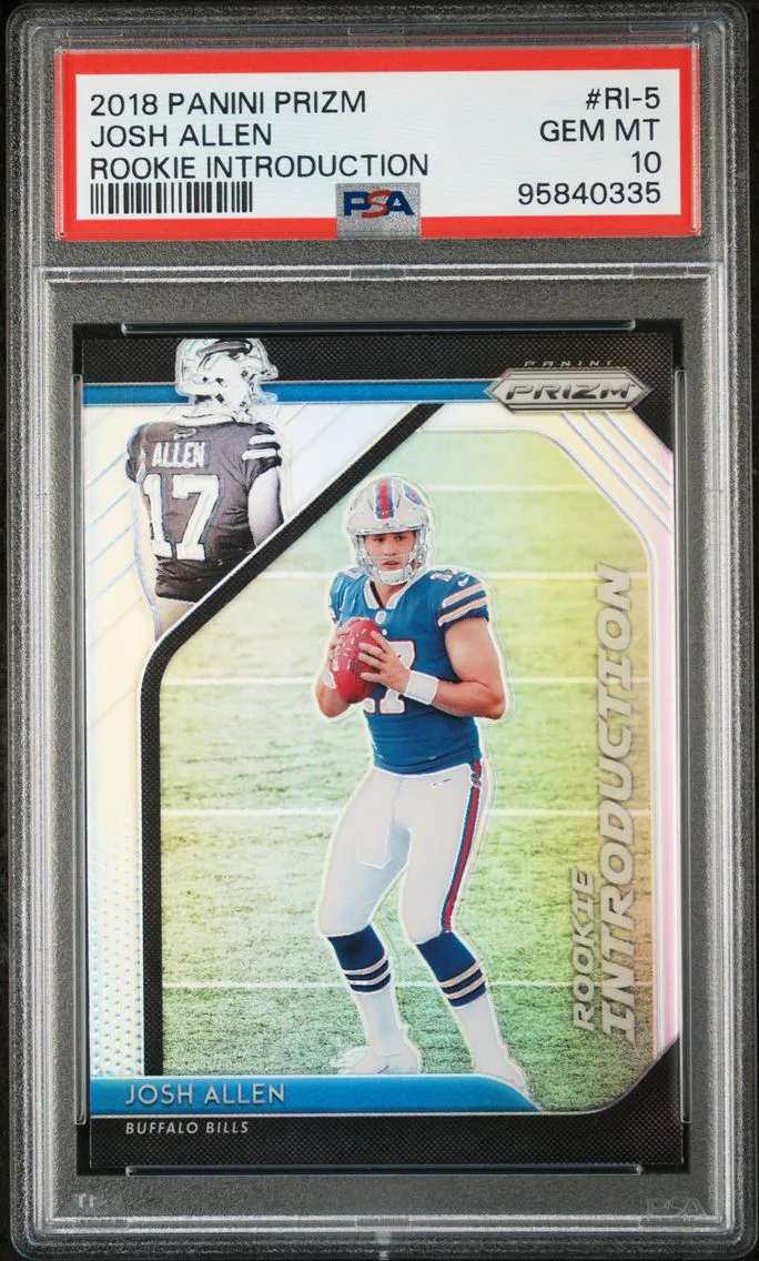 2018 #RI-5 Josh Allen PSA 10 Panini Prizm Rookie Introduction
