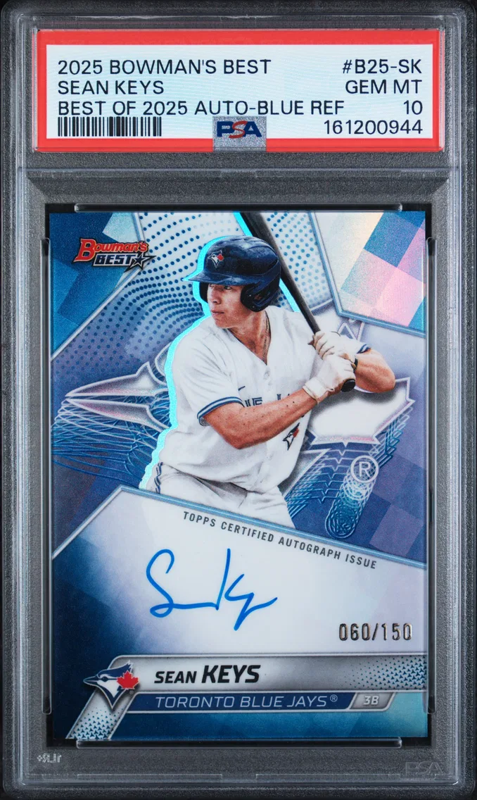 2025 #B25-SK Sean Keys PSA 10 Bowman's Best Best of 2025 Autographs