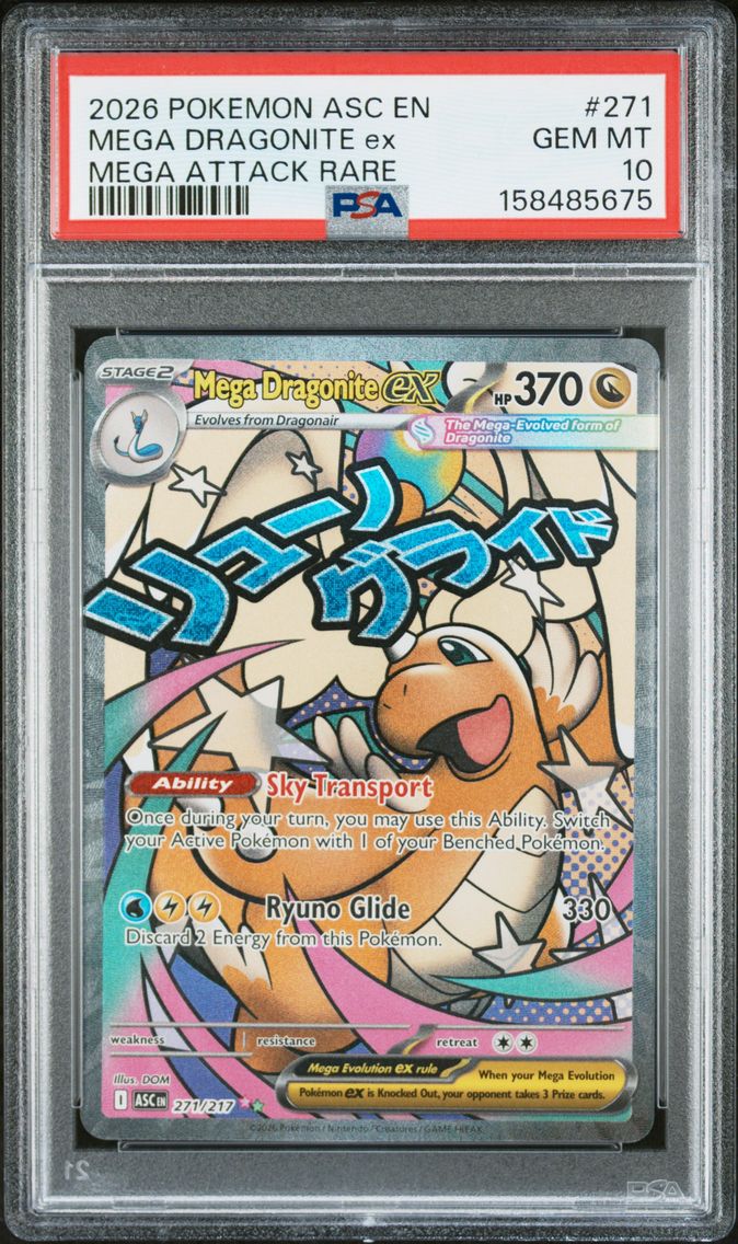 2026 #271 Mega Dragonite EX PSA 10 Asc EN-Ascended Heroes