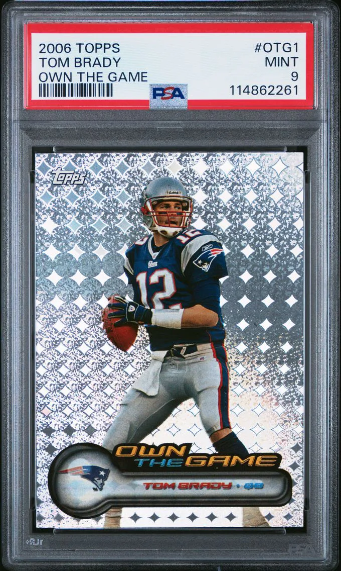 2006 #OTG1 Tom Brady PSA 9 Topps Own the Game