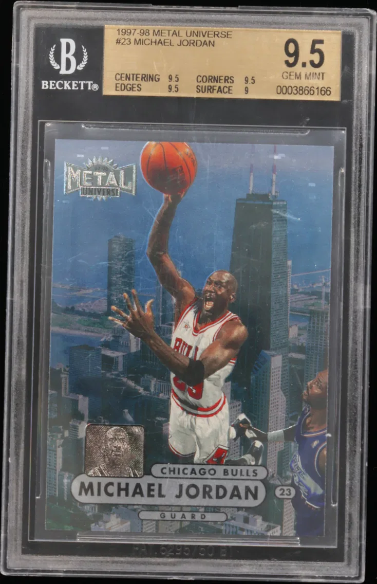 1997 #23 Michael Jordan BGS 9.5 Metal Universe