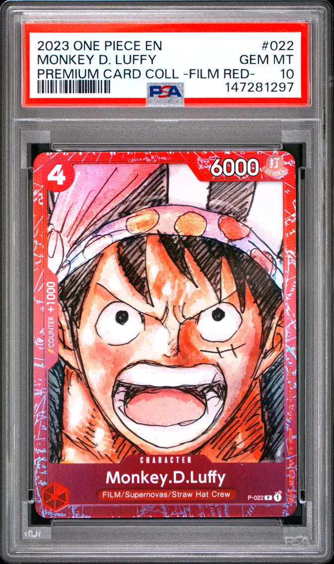 2023 #022 Monkey D. Luffy PSA 10 One Piece Premium Card Collection -One Piece Film Red-