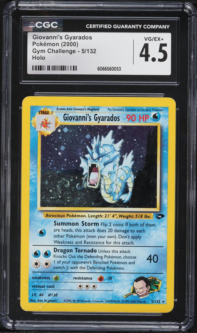 2000 #5 Giovanni's Gyarados CGC 4.5 Gym Challenge Pokemon