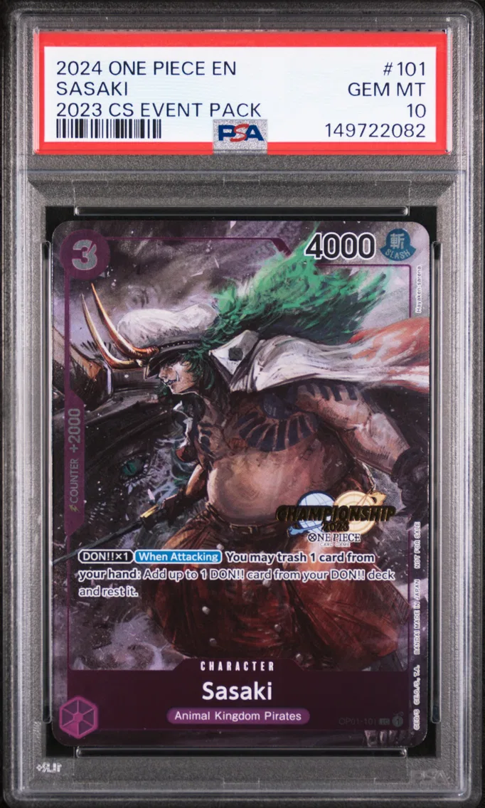 2024 #101 Sasaki PSA 10 One Piece Championship 2023 Event Pack
