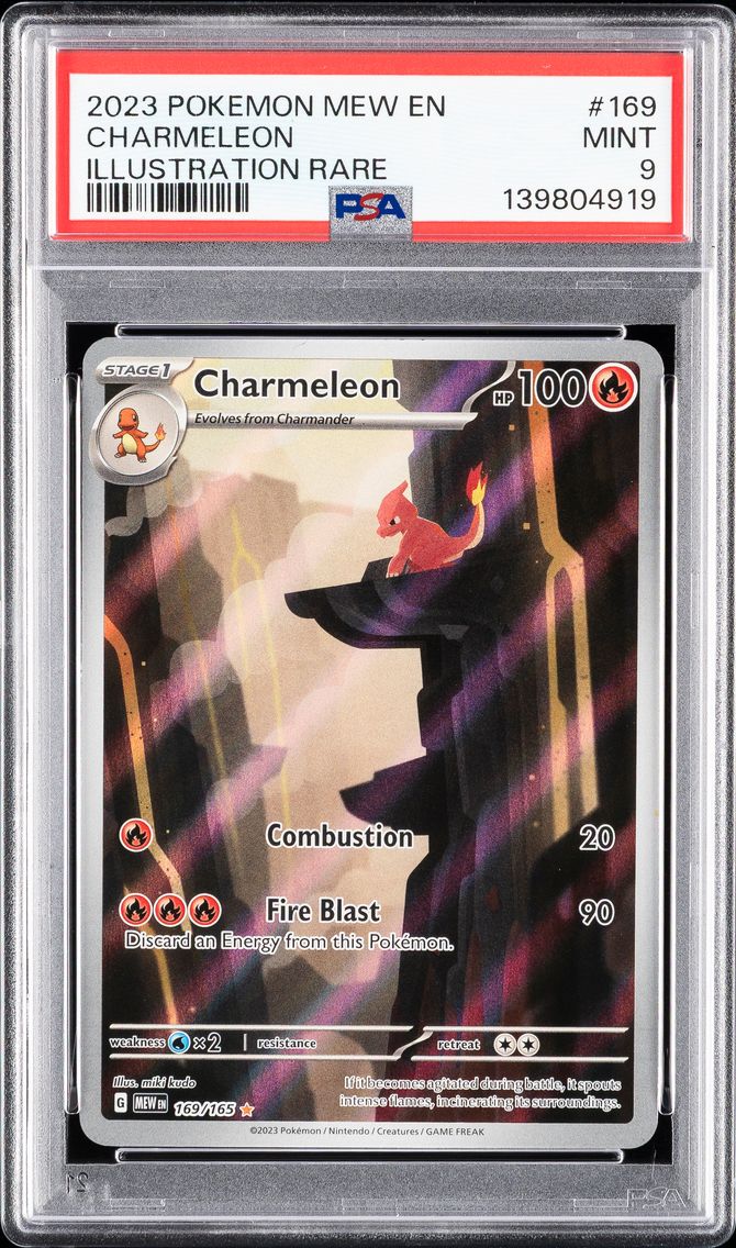 2023 #169 Charmeleon PSA 9 Mew E