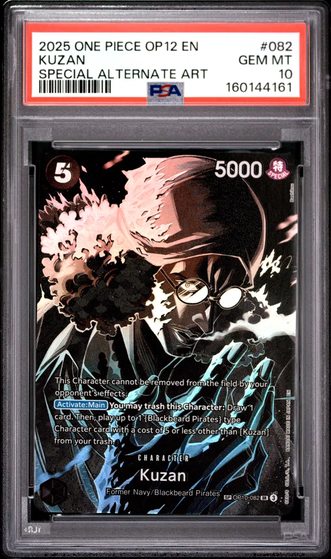 2025 #082 KUZAN PSA 10 One Piece OP12-Legacy of the Master