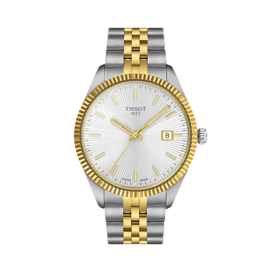 Tissot Ballade Quartz 40mm - Silver Dial on Two-Tone Bracelet