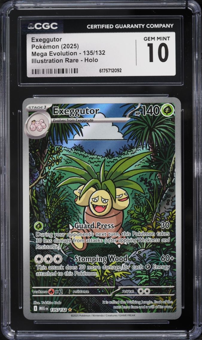 2025 Pokemon Mega Evolution IR Exeggutor #135 CGC 10 GEM MINT